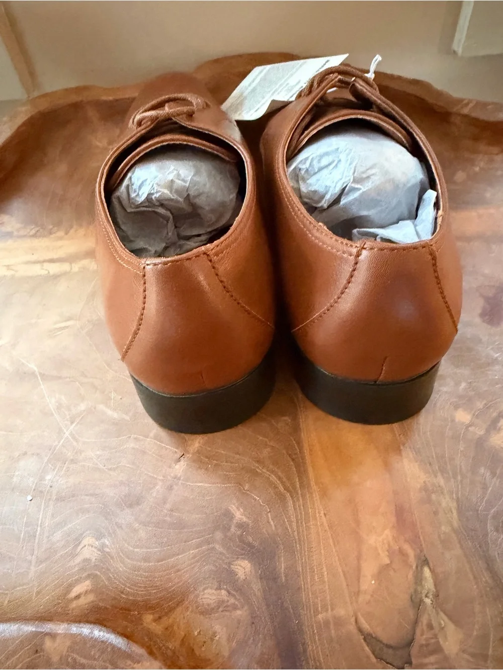 NEW Amazon Essentials Men’s Classic Brown Pu Leather Oxford Dress Shoes 8.5